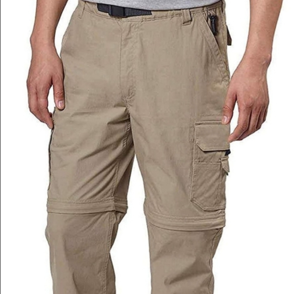 New BC Clothing Convertible Cargo Stretch Converts Shorts Elastic Waist XXL 32L - Picture 5 of 9